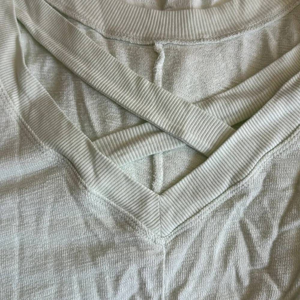 Anthropologie Dreamer Cross-Back Pullover in Mint - Picture 5 of 7